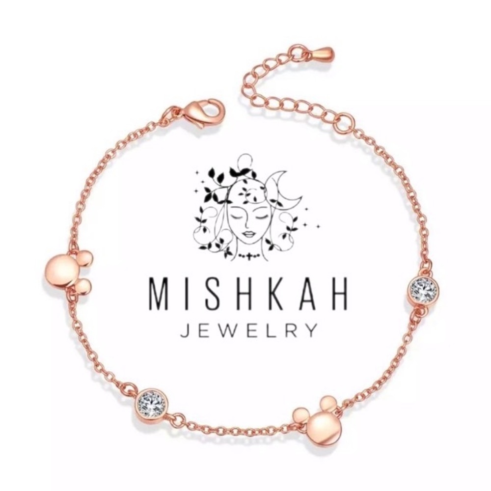 Just In🎉Adorable RoseGold Mickey Bracelet